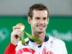2016 in Rio de Janeiro gewann Andy Murray erneut Olympia-Gold. Seit März 2017 ist der von Verletzungen geplagte Brite jedoch ohne Turniersieg auf der ATP Tour (Bild: KEYSTONE/EPA/MICHAEL REYNOLDS)