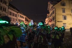 Die entsprechende Musik durfte dabei nicht fehlen. (Bild: Roger Grütter, Sursee, 12. Januar 2018)