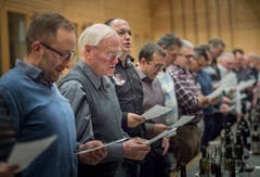 In der Mehrzweckhalle Weitsicht in Märstetten fand der traditionelle Hiläri statt. (Bild: Andrea Stalder)