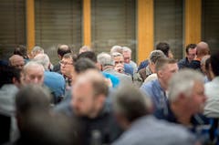 In der Mehrzweckhalle Weitsicht in Märstetten fand der traditionelle Hiläri statt. (Bild: Andrea Stalder)
