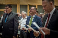 In der Mehrzweckhalle Weitsicht in Märstetten fand der traditionelle Hiläri statt. (Bild: Andrea Stalder)