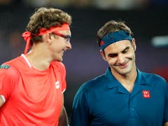 Denis Istomin brauchte sich über seine Niederlage gegen den Maestro nicht zu ärgern (Bild: KEYSTONE/EPA/LYNN BO BO)