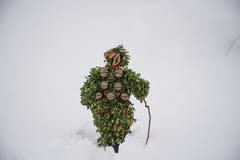 Ein schön-wüster Silvesterklaus am Alten Silvester in Waldstatt. (Bild: Benjamin Brunner)