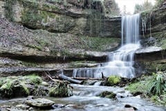 Der Wasserfall von Lippersrüti. (Bild: Irene Wanner, Neuenkirch 16. Januar 2019)