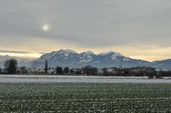 Der Kasten und der Säntis treffen sich für einmal auf "Antennenhöhe".