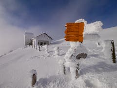 Bergkapelle auf Rigi Kulm im Winterkleid. (Bild: Markus Brülhart, 15. Januar 2019)