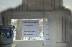 Mini-Ausstellung: Der Rheintaler-Dialekt für Anfänger.