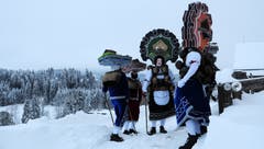 Schöni Cläus am Alten Silvester in Waldstatt AR (Bild: Reiner Bertsch)