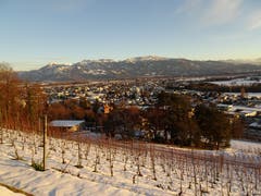 Rheintal-Mitte im Abendlicht (Bild: Toni Weder)
