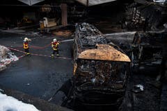 Der Schaden geht in die Millionen. (KEYSTONE/Gian Ehrenzeller, 17.1.2019)