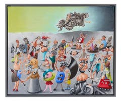 Franz «Fräschu» Heggli: Faszination Lozärner Fasnacht. Öl auf Leinwand.