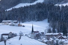 Schönengrund, wunderschön eingeschneit. (Bild: Philippe Müller)
