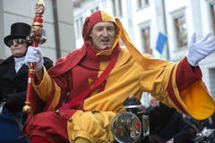 Impressionen von der Fritschivater-Abholung. (Bild: Dominik Wunderli, Luzern, 19. Januar 2018)