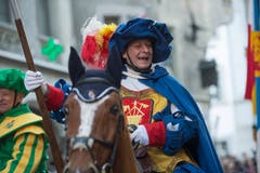 Impressionen von der Fritschivater-Abholung. (Bild: Dominik Wunderli, Luzern, 19. Januar 2018)