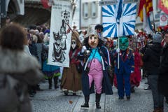 Impressionen von der Fritschivater-Abholung. (Bild: Dominik Wunderli, Luzern, 19. Januar 2018)