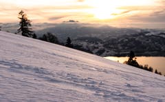 Ein Sonnenuntergang auf dem Zugerberg. (Bild: Daniel Hegglin (Zug, 18. Januar 2019))