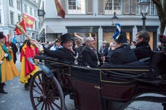 Alles was in der Welt der Luzerner Zünfte Rang und Namen hat war an der Abholung mit von der Partie. (Bild: Dominik Wunderli, Luzern, 19. Januar 2018)