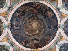 Das Deckengemälde in der Kathedrale St. Gallen. (Bild: Luciano Pau)