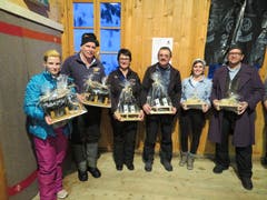 Die besten drei Teams der Kategorie «Mixed». (Bild: Kurt Stadelmatt (19. Januar 2019))