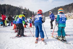Aufwärmen vor dem Start.
