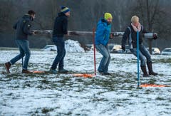 Die Donnerbalken-Tour musste man in Viererteams absolvieren. (Bild: Reto Martin)