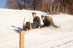 Erwin Bucher und Stefan Schmid. (Bild: Kurt Stadelmatt (19. Januar 2019))