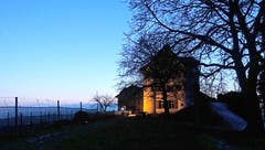 Das Schloss Dottenwil in Winterruhe. (Bild: Walter Schmidt)