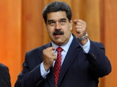 Venezuelas Staatschef Nicolás Maduro gibt sich am Freitag kämpferisch. (Bild: KEYSTONE/EPA EFE/CRISTIAN HERNANDEZ)