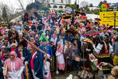 Zahlreiche Maskenliebhaber fanden sich in Kriens ein. (Bild: Manuela Jans-Koch, Kriens, 26. Januar 2019)