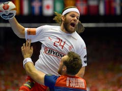 Mikkel Hansen wurde Torschützenkönig und zum besten Spieler des Turniers gewählt (Bild: KEYSTONE/AP/MARTIN MEISSNER)