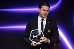 Den Preis als bester Coach räumte der Ex-FCL-Trainer Gerardo Seoane (jetzt YB) ab. (Bild: Urs Lindt/freshfocus)
