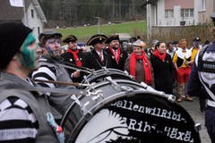 Das Herscherpaar genoss die fasnächtlichen Klänge. (Bild: Richard Greuter, 29. Dezember 2018)