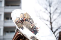Gallivater Abholung 2019 auf dem Dorfplatz in Kriens. (Bild: Roger Grütter, 12. Januar 2019)