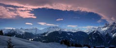 Die Wolkendecke verzieht sich über dem Rätikon. (Bild: Toni Sieber)