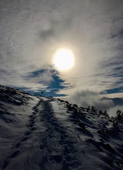 Traumhafter Aufstieg zum Buochserhorn. (Bild: Bruno Müller (Arhölzli, 3. Januar 2019))