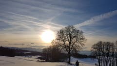 Sonnenuntergang auf dem Tannenberg. (Bild: Mary Scherer)