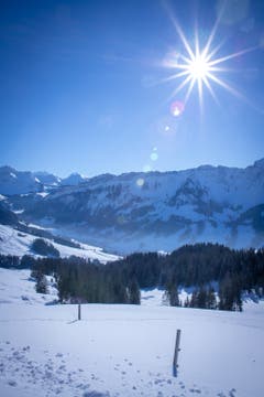 Wandertag an einem Sonnentage. (Bild: Franziska Müller (Marbachegg, 22. Januar 2019))