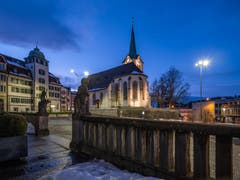 Abendstimmung am Obstmarkt Herisau. (Bild: Luciano Pau)