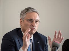 Er sei froh um das Bundesgerichtsurteil, sagte Luzerns Gesundheits- und Sozialdirektor Guido Graf am Donnerstag vor den Medien. (Bild: KEYSTONE/URS FLUEELER)