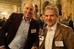 Gaudenz Zemp und Pius Müller, Direktor und Vorstandsmitglied des KMU- und Gewerbeverband Kanton Luzern. (Bild: PD)