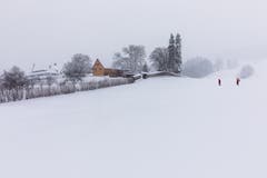 Winterstimmung, aufgenommen bei der Notkersegg, St. Gallen. (Bild: Christian Wild)