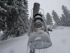 Läternliweg Schwägalp in schönstem Winterkleid. (Bild: Stephan Lendi)