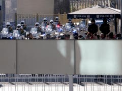 In Peking wurde am Dienstag der Machthaber Nordkoreas Kim Jong Un mit vielen Ehren und hohen Sicherheitsvorkehrungen empfangen. (Bild: KEYSTONE/AP/NG HAN GUAN)