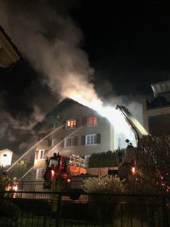 Flüelen - 7. JanuarEin Mehrfamilienhaus ist ein Raub der Flammen geworden. Mehrere Personen mussten evakuiert werden. Verletzt wurde niemand.