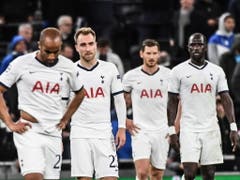 Die Spieler von Tottenham Hotspur sind bedient (Bild: KEYSTONE/EPA/ANDY RAIN)