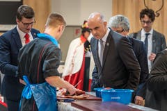 Bundesrat Alain Berset an der Olma-Eröffnung in St.Gallen. (Bild: Michel Canonica)