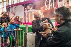 Bundesrat Alain Berset an der Olma-Eröffnung in St.Gallen. (Bild: Michel Canonica)