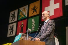 Bundesrat Alain Berset an der Olma-Eröffnung in St.Gallen. (Bild: Michel Canonica)