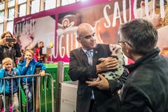 Bundesrat Alain Berset an der Olma-Eröffnung in St.Gallen. (Bild: Michel Canonica)