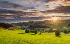 Sonnenaufgang beim Lutzenland Herisau. (Bild: Luciano Pau)